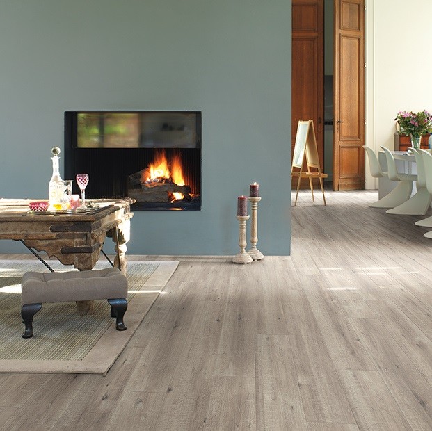 Ламиниран паркет Quick Step Saw Cut Oak Grey IM1858-серия Impressive