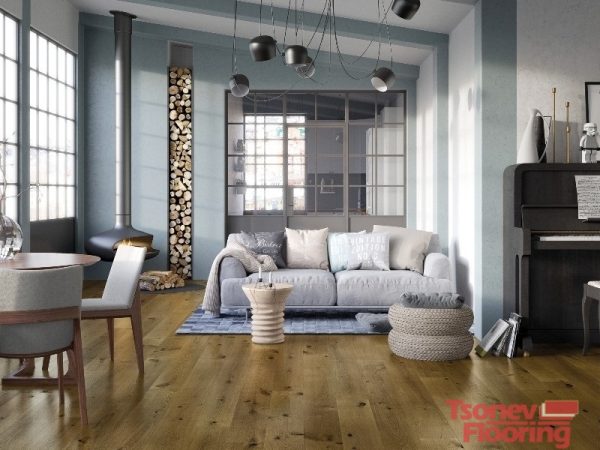 Естествен трислоен паркет Barlinek Oak Clyde Grande