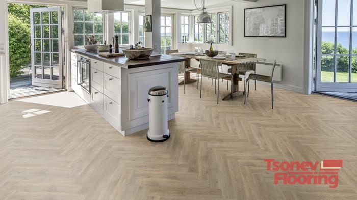 Винилова SPC настилка Kahrs-Taiga CHW 120-серия Herringbone